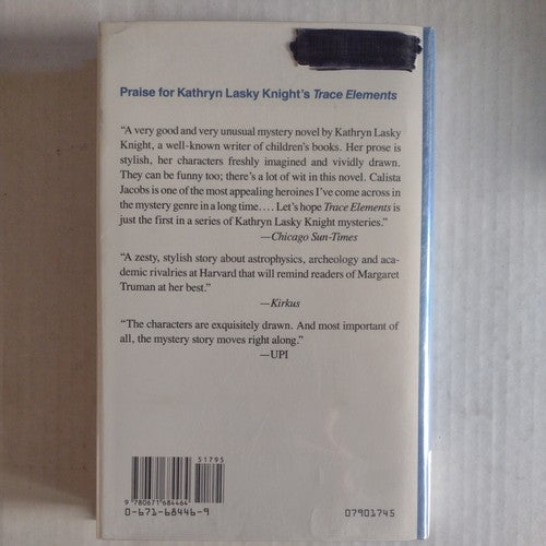 Calista Jacobs Mystery: Mortal Words by Kathryn Lasky Knight 1990