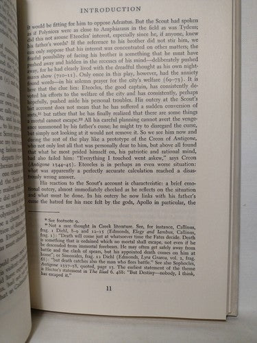 The Seven Against Thebes By Æschylus -1978 -HCwDJ -1st Print Classic Literature