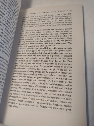 Controversy: Political Elites in a Democracy by Peter Bachrach -1978 -Paperback
