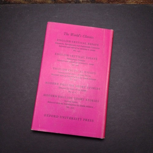 Twentieth Century English Critical Essays: First Series Phyllis Jones 1964 HCwDJ