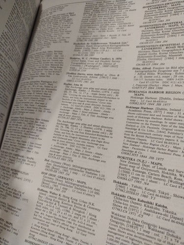 Bibliographic Guide Maps And Atlases, Lot Of 5 Vols