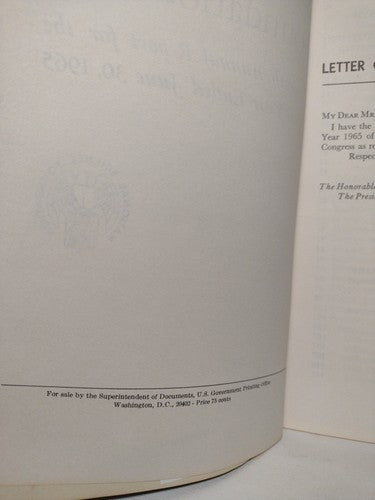 National Science Foundation: 15th Annual Report For The Fiscal Year 1965 -PB