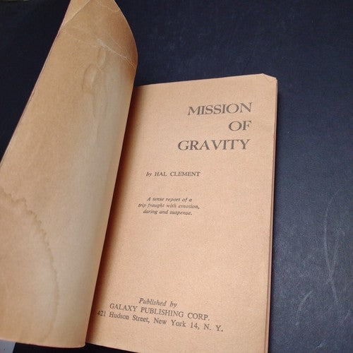 Mission of Gravity by Hal Clement -Paperback -1958 -Vintage Science Fiction