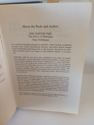 The Forever Fuel by Peter Hoffman -Hardcover 2nd Printing -1981