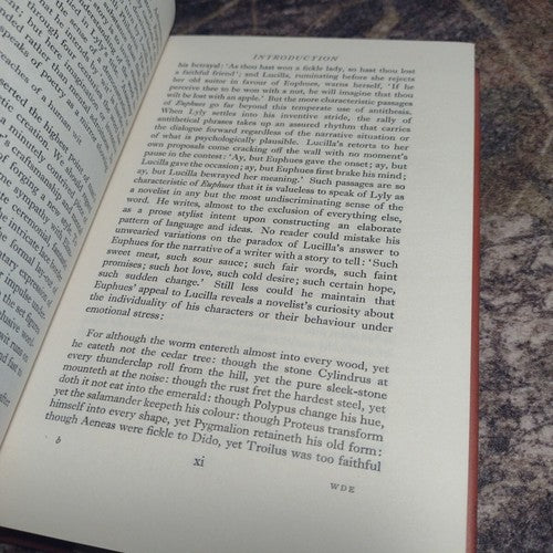 The Descent of Euphues: Three Elizabethan Romance Stories by James Winny 1957