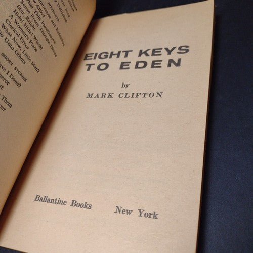Eight Keys To Eden by Mark Clifton -Paperback -1960 -Vintage Science Fiction