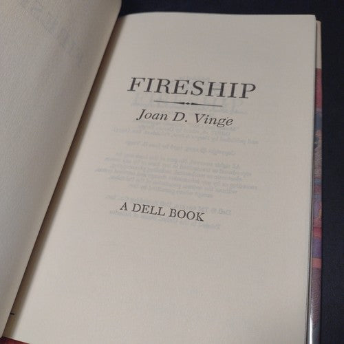Fireship by Joan D. Vinge -Hardcover -Vintage Science Fiction -1978 Book Club Ed