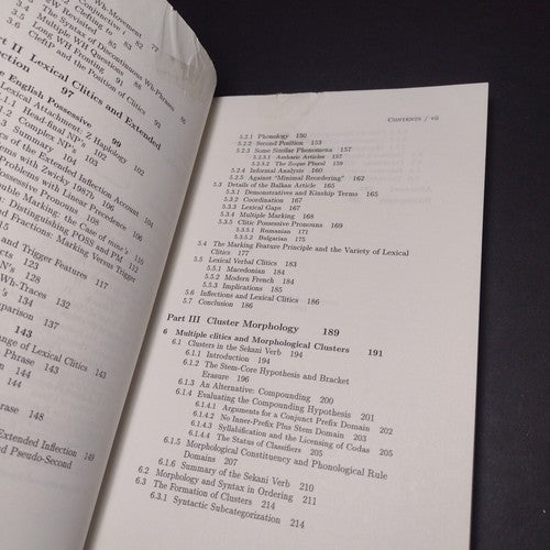 Dissertations In Linguistics: On the Morphology of Clitics by Aaron Halpern 1995