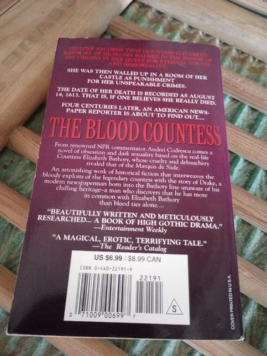 The Blood Countess -  Paperback By Codrescu, Andrei First Paperback Edition