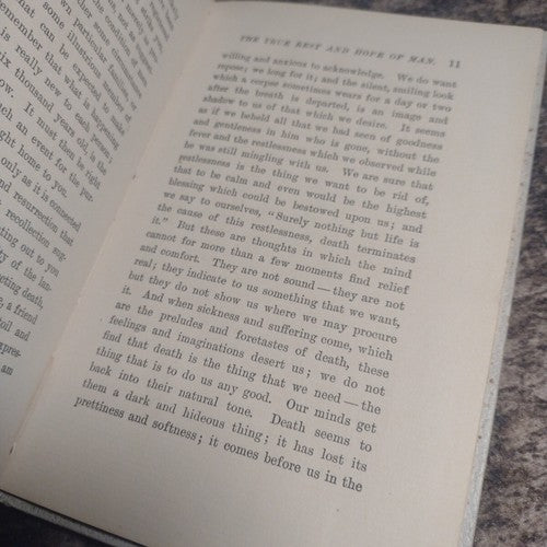 The True Rest and Hope of Man by Frederick Maurice -Circa Late 1800's-1900's HC