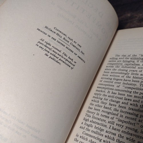 The Decline of Competition by Arthur Robert Burns -Economics -1936 Hardcover