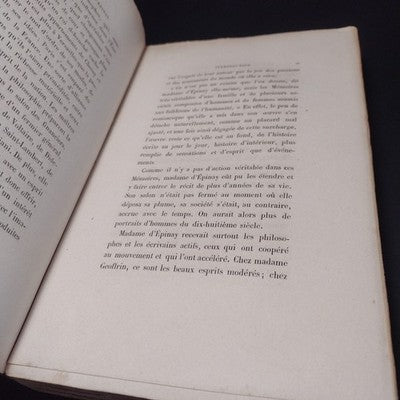 Memoires De Madame D'Epinay Tome Second par M. Paul Boiteau - 1863 Paperback