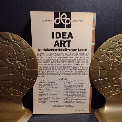 Idea Art By Gregory Battcock - 1973 1st Edition Paperback - Philosophical & Art