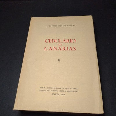 Cedulario De Canarias 1, 2, 3 Francisco Morales Padron, 1970 3 Paperbacks Total