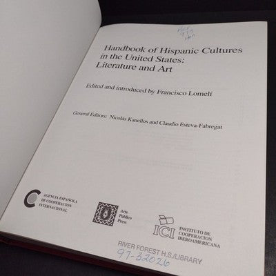 Handbook Of Hispanic Cultures In The United States 2 Book Bundle  1993