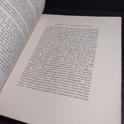The Letters of Lafayette and Jefferson by Gilbert Chinard -1927 1st Ed Paperback