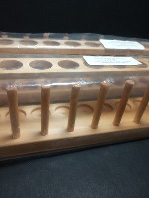 lot of 2 Test Tube Rack Wooden -resistant Lab Supplies for Laboratory 10 place