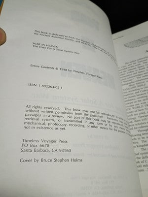 WAR IN HEAVEN: THE CAE FOR A SOLAR SYSTEM WAR By C L Turnage & Bruce Stephen