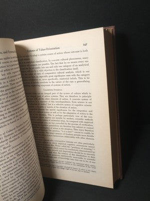 Toward a General Theory of Action by Talcott Parsons -Hardcover 1952 Psychology