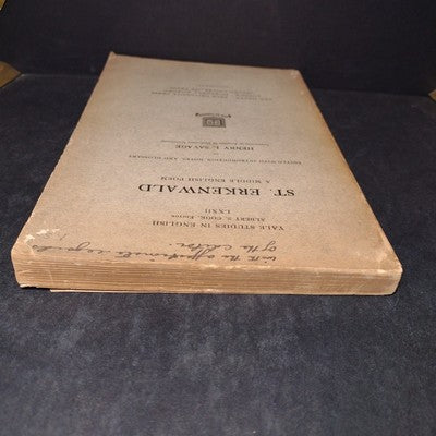 Yale Studies in English: St. Erkenwald, A Middle English Poem by Henry Savage