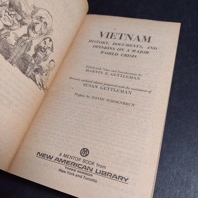 Vietnam: History, Documents, And Opinions By Marvin Gettleman - 1970 Paperback