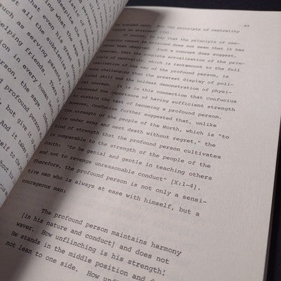 Centrality and Commonality: An Essay on Chung-yung, Tu Wei-ming -Signed by Auth