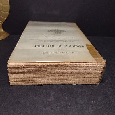 Les Correspondants De La Marquise De Balleroy, Tomes 1&2 1883 French Paperbacks