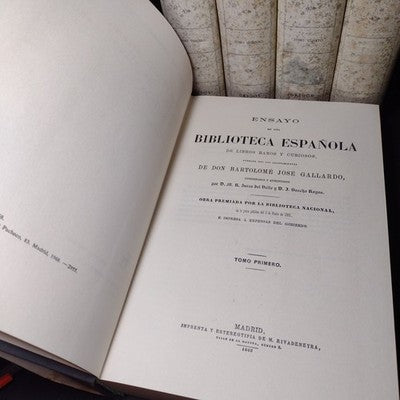 Ensayo De Una Biblioteca Espanola De Libros Raros Y Curiosos Tomo 1 - 4 +