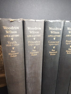 Woodrow Wilson Life and Letters Ray Stannard Baker First Edition 8 Vol Set