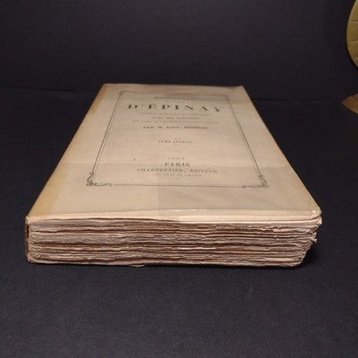 Memoires De Madame D'Epinay Tome Second par M. Paul Boiteau - 1863 Paperback