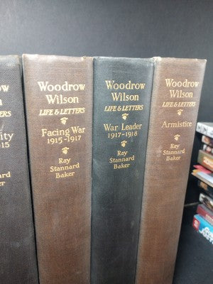Woodrow Wilson Life and Letters Ray Stannard Baker First Edition 8 Vol Set