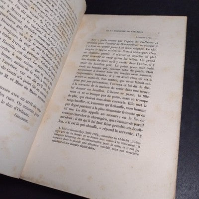 Les Correspondants De La Marquise De Balleroy, Tomes 1&2 1883 French Paperbacks