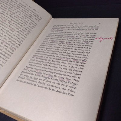 The Long Roll On The Rhine by Alexander Powell -1934 Hardcover Ex Libris Copy