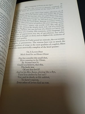 The Primary Language of Poetry in the 1640's by Josephine Miles -1948 Paperback