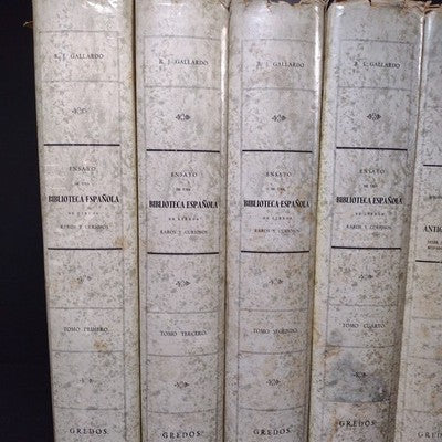 Ensayo De Una Biblioteca Espanola De Libros Raros Y Curiosos Tomo 1 - 4 +
