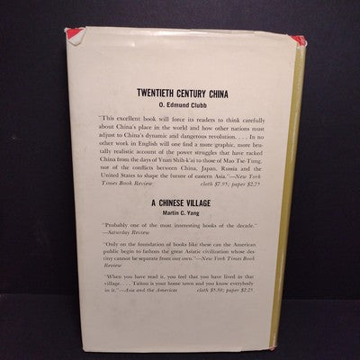 Reformer in Modern China: Chang Chien 1853-1926 by Samuel C. Chu -1965 Hardcover