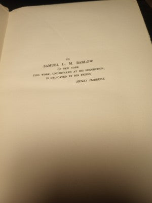 Bibliotheca Americana Vetustissima, A Description of Works Relating to America