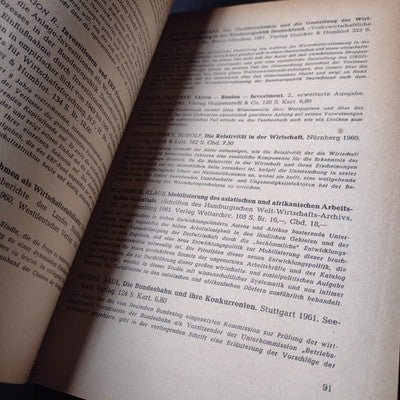 Literature-Verzeichnis Der Politischen Wissenschaften 1961, German Paperback