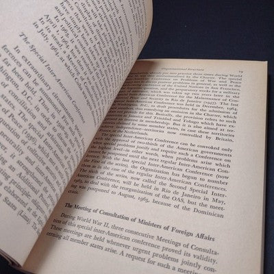 The Organization Of American States By O. C. Stoetzer - 1966 Paperback 3rd Print
