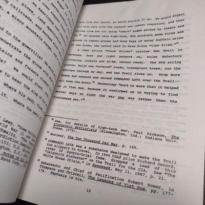 A HISTORY OF THE HO CHI MINH TRAIL AND THE ROLE OF NATURE IN THE WAR IN VIETNAM