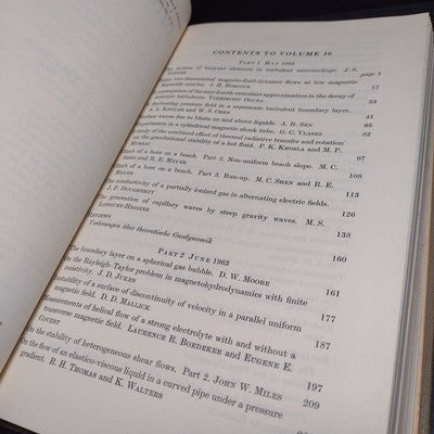 Journal of Fluid Mechanics: Volume 16 1963 by T. Benjamin -Hardcover Engineering