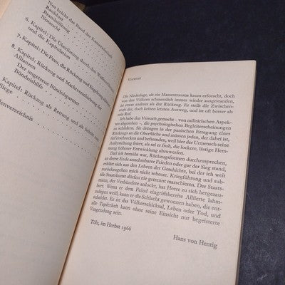 Hans Von Hentig: Die Besiegten -Signed Copy, German Paperback, 1966