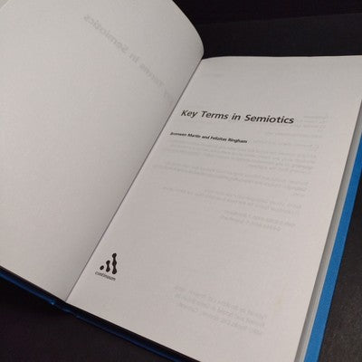 Key Terms in Semiotics by Bronwen Martin -2006 Hardcover -Linguistic Analysis