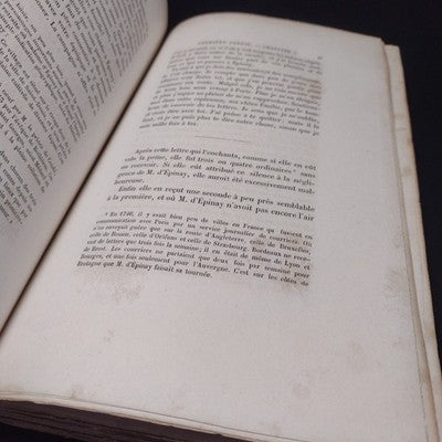 Memoires De Madame D'Epinay Tome Second par M. Paul Boiteau - 1863 Paperback