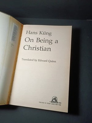 On being a Christian Kung, Hans hardcover 1978 printing