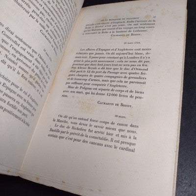 Les Correspondants De La Marquise De Balleroy, Tomes 1&2 1883 French Paperbacks
