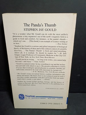 The Panda’s Thumb by Stephen Jay Gould (1980 Norton Paperback)