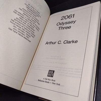 2061: Odyssey Three By Arthur C. Clarke -Hardcover 1987 -Book Club Edition
