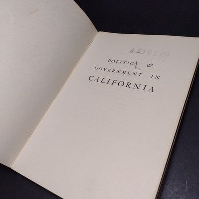 Politics and Government in California Sixth Edition by Bernard L. Hyink -1975 PB