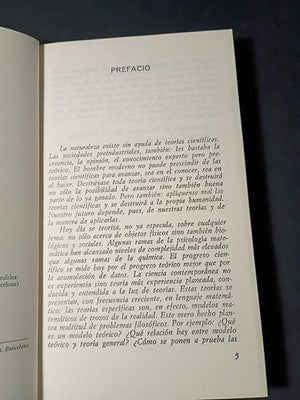 Theory and Reality by Mario Bunge  1972 (Spanish Edition) Paperback